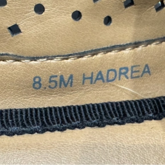 Women’s Franco Sarto Black Hadrea Slip-On Suede Perforated Loafers: Size 8.5M - Picture 11 of 11